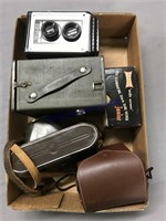 Old cameras, slide viewer
