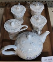 MICHEL & CO. CHINA TEA SET  WITH BIBLE VERSES