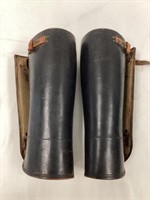 WWI or II Leather Military Gaiters