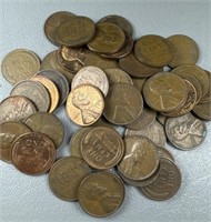 (50) Wheat Pennies