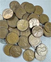 (50) Wheat Pennies