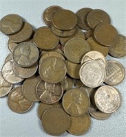 (50) Wheat Pennies