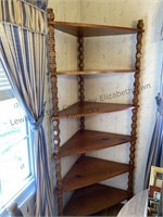 Large wood shelf. 5 shelves. 32x18x73”