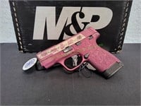 S&W M&P9 Shield Plus 9mm Pistol, Black Cherry