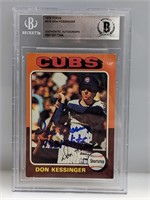 1975 Don Kessinger Signed Auto BGS Authenticated