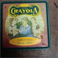 sealed Box of Crayola Crayons in collector's tin