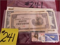 Misc. Foreign Paper Money & Stamps