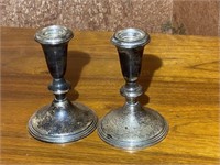 Reed & Barton Sterling Weighted Candlesticks