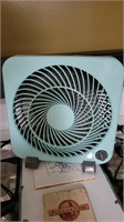 Small plastic fan.