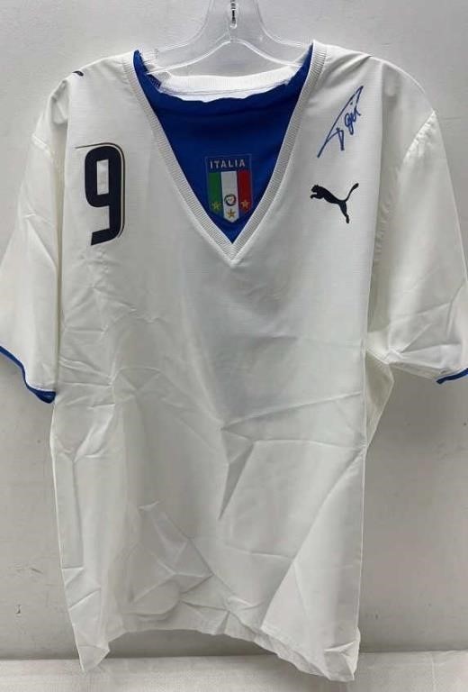 Tony Italy soccer jersey signed