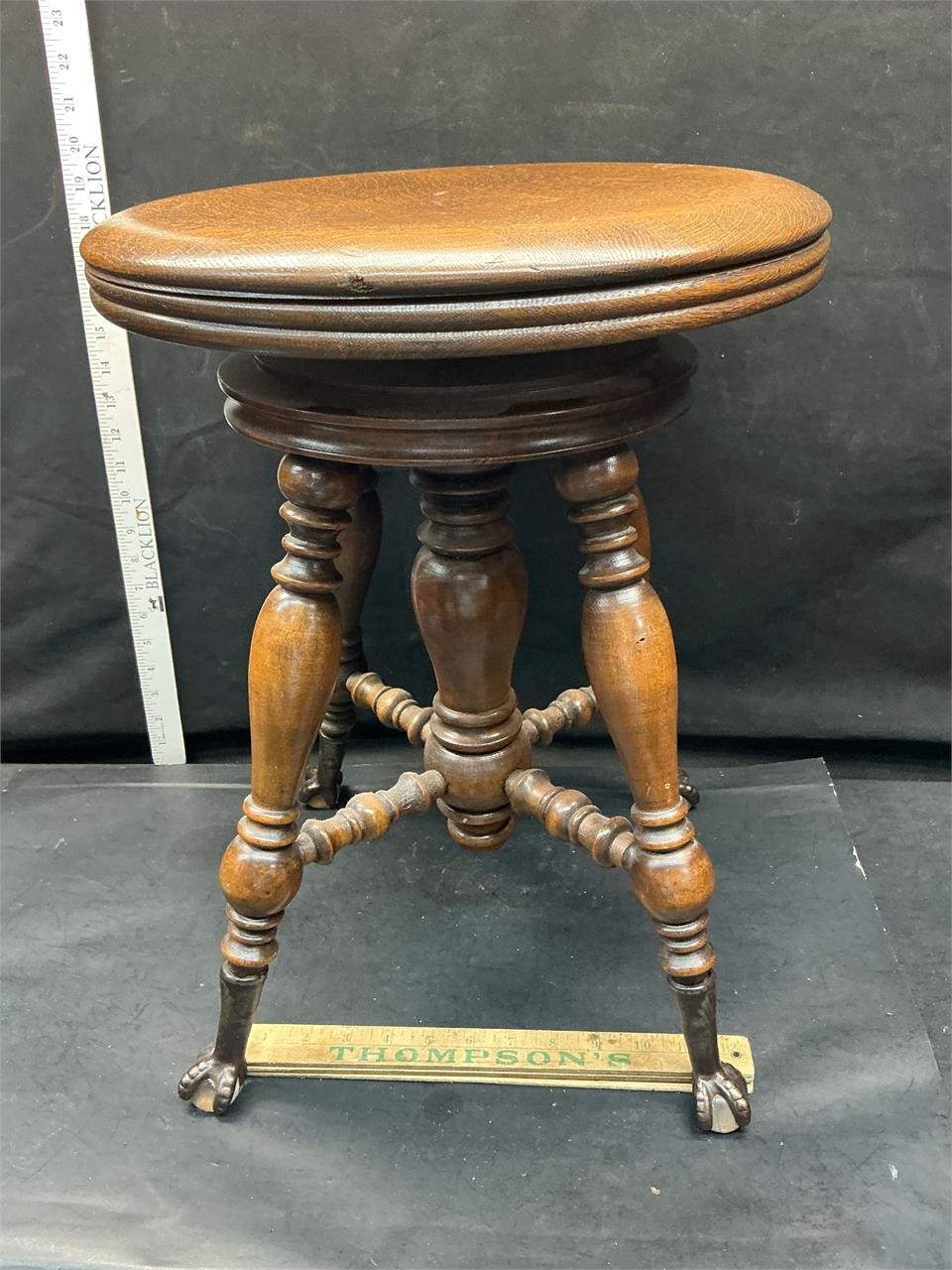 Antique organ stool