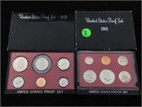 1979-1981 Proof Sets - SBA