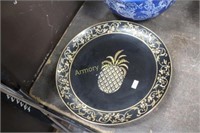 ANDREA PINEAPPLE DECORATED PLATE