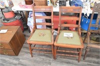 (2) Vintage Parlor Chairs