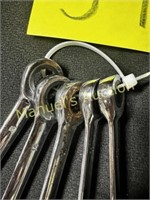 5 PC METRIC OPEN-END RATCHET WRENCH SET