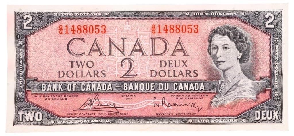 Bank of Canada 1954 $2 "GG" (053)