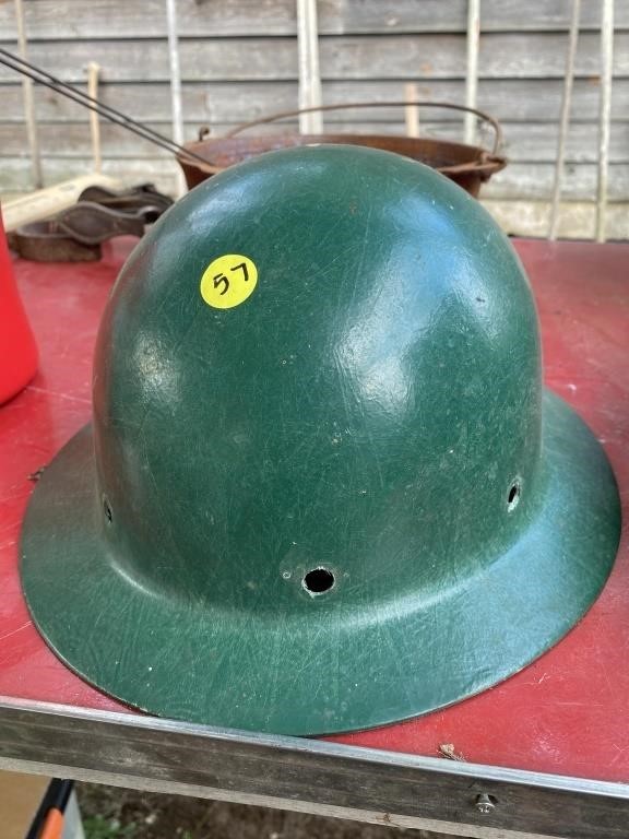 Old fiberglass hard hat