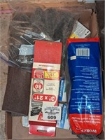 Belt Sanding paper, steel wool, sanding pads