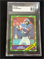 1986 Topps Mark Bavaro Rookie  SGC 8