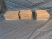 3 Small Wood Boxes