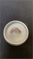 Size 9 cz floral ring