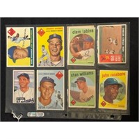 (9) 1950's Brooklyn Dodgers/la Dodgers Cards