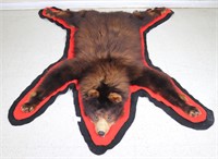 Black Bear Taxidermy Rug, 5'3" x 4'7"