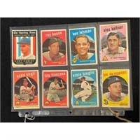 (15) 1959 Topps Baseball Cards Nice Shape