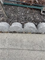 Scalloped Concrete Landscaping Edging