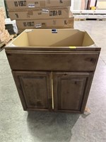 MOCHA DISTRESSED 27" VANITY SINK BASE