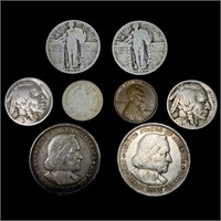 (8) Varied US Coinage (1891-O, (2) 1983, 1914, 192