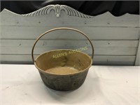 BRASS APPLE BUTTER BUCKET