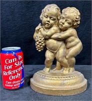 Golden Cherub Cast Iron Doorstop