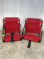 GCI outdoor folding stadium chairs, set of 3