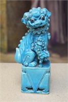 Vintage Chinese Ceramic Turquoise Foo Lion