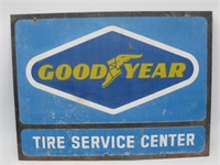 VINTAGE GOOD YEAR TIRE DOUBLE SIDED SIGN