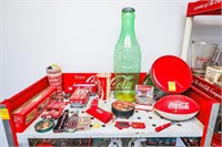 Coca-Cola Items Including Vintage Plastic Bank,