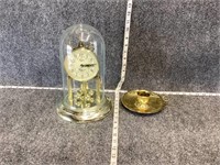 Elgin Clock and Baldwin Candleholder