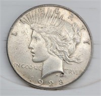 1928-S Peace Silver Dollar - XF