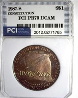 1987-S S$1 Constitution PCI PR70 DCAM