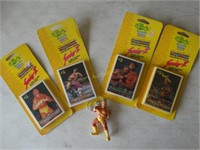 Hulk Hogan wrestle mania trading cards and key