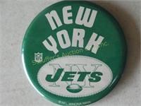 New York Jets pin, 3 1/2"d