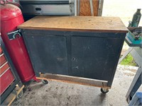 Gray Rolling Tool Chest W/ Drawers Inside