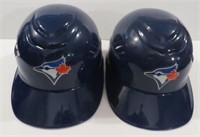 2x Plastic Toronto Blue Jays Basball Helmets