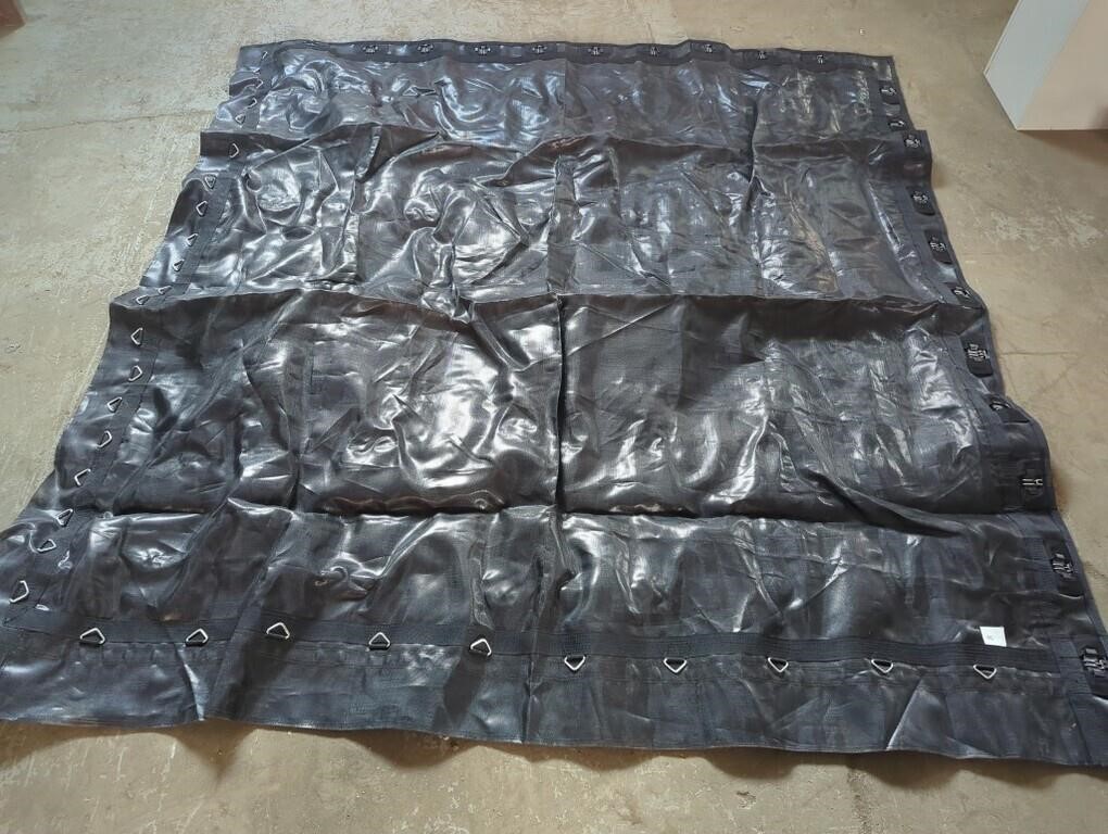 9' x 9' Heavy Duty Mesh Screen Tarp With Hooks &