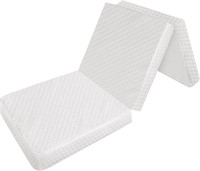 Tri Folding Mattress Topper  Foldable 5 Inch Foam