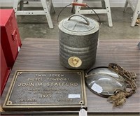 Towboat Plaque, Light Lens, & Cooler