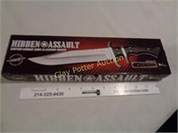 New Hibben Assault Knife w/Leather Sheath