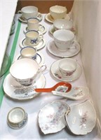 Group of Decorative Cups & Saucers & Misc