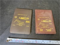 2 Gibson County Bank Notebooks Advertising